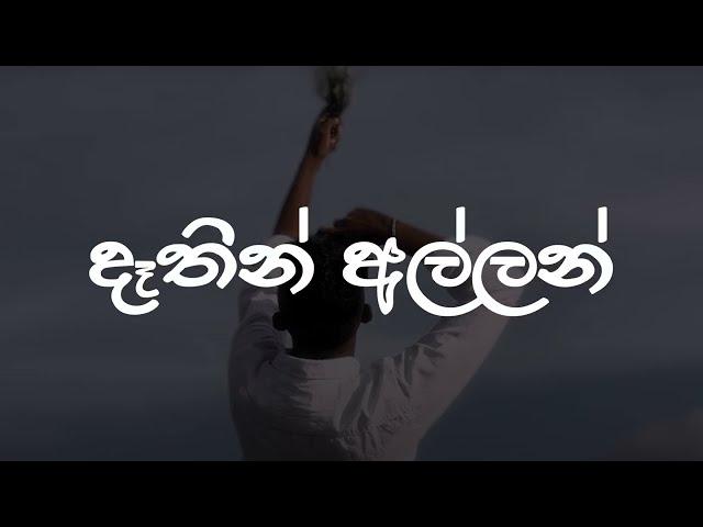 Dathin Allan Lyrics Video | දෑතින් අල්ලන් | Lashan Herath | Lyrics Com LK ඉතින් මන් ආසම මල