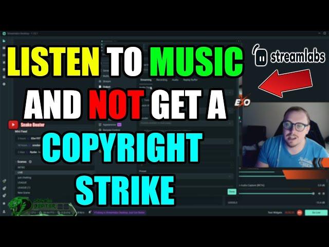 HOW TO LISTEN TO MUSIC ON TWITCH AND NOT GET A COPYRIGHT STRIKE USING STREAMLABS!