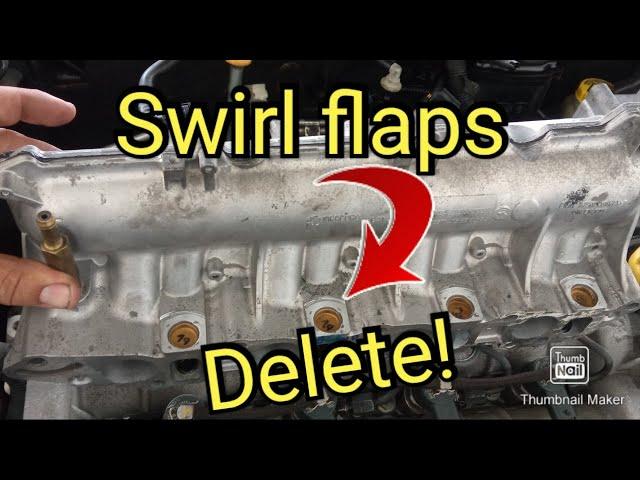 How to remove the intake manifold to remove swirl flaps. Alfa Romeo 1.9 MultiJet 16v