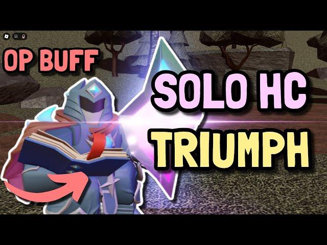 SOLO HARDCORE TRIUMPH WITH BUFFED ACCELERATOR | Roblox Tower Defense Simulator TDS