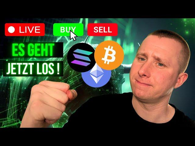 LIVE Bitcoin & Altcoin Trading! Es passiert JETZT!