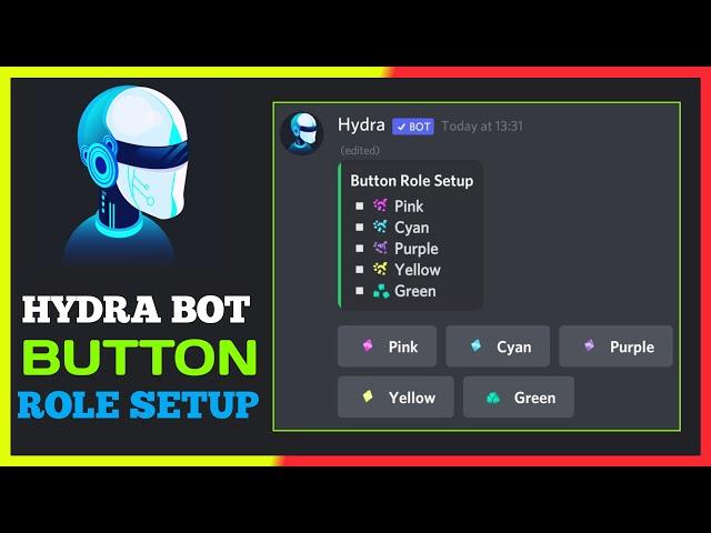 How To Make Button Roles On Discord | Hydra Bot Button Roles / Reaction Roles Setup (2022)