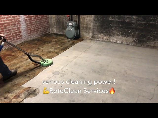 Indoor concrete cleaning in Memphis, TN. By RotoClean!