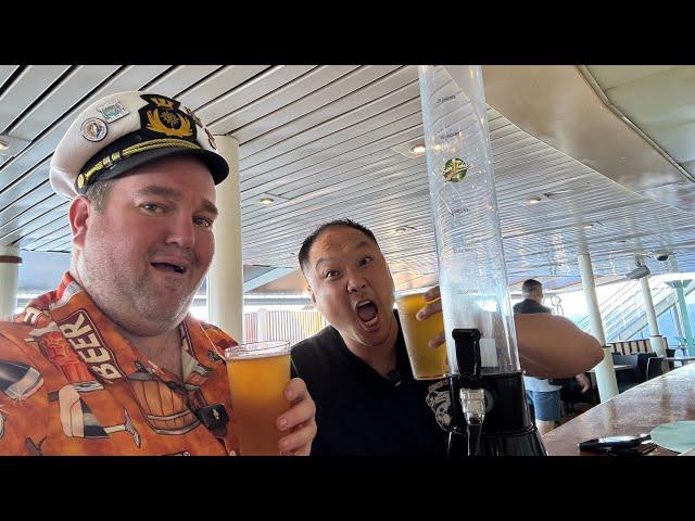 Drinking A Tube Of Beer On Carnival Cruises!