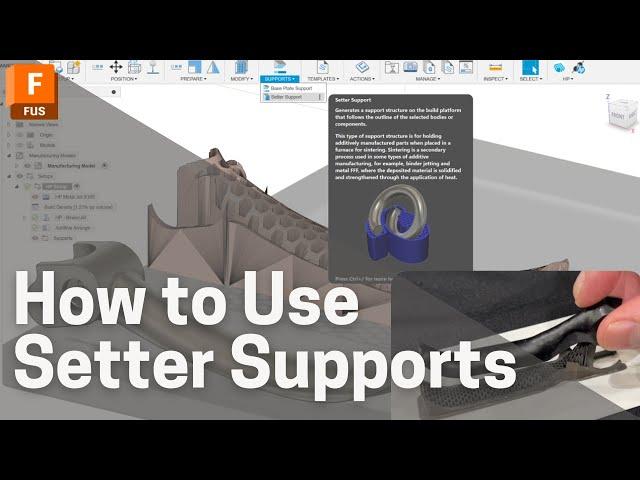 Using Setter Supports for Sintering 3D Printing | Autodesk Fusion