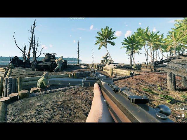 Enlisted Gameplay - Tenaru River (Invasion) - Pacific War [1440p 60FPS]