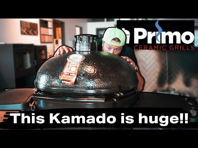 The new XX-LARGE Primo Ceramic Grill Review!! ( How much food can you fit in here?! )