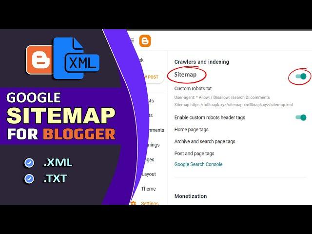 Sitemap for Blogger | Blogger.com xml Sitemap | Blogspot Sitemap