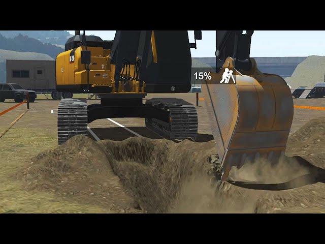 Cleaning Trenches on the Excavator Simulator Training Pack | CM Labs Simulations