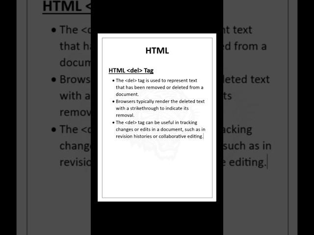 HTML del Tag | S Code Hub #shorts #html