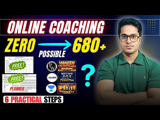 Online Coaching Students: Crack NEET 2026 in 10 Months | NEET Zero to Topper Strategy to Score 680+