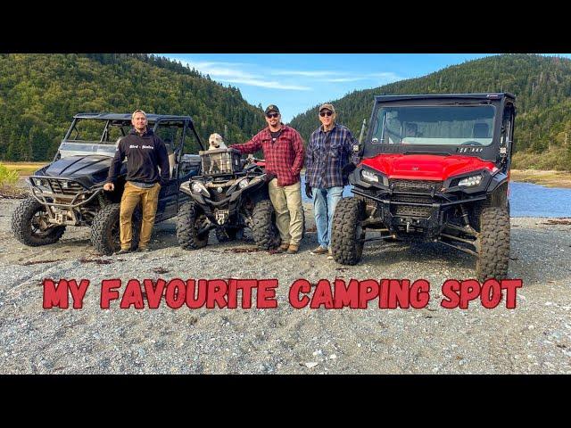 WILD ATV Camping w/ My Father & Brother - Crazy Trail, 1800's Settlement, Waterfall, Steak & Beer