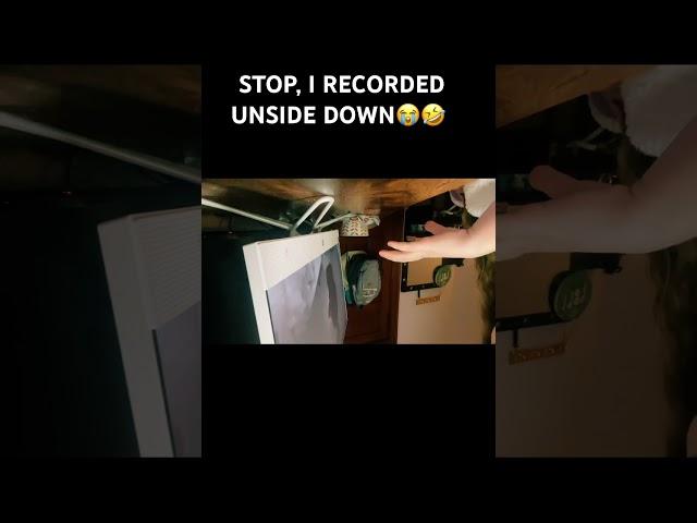 I recorded upside downoops!