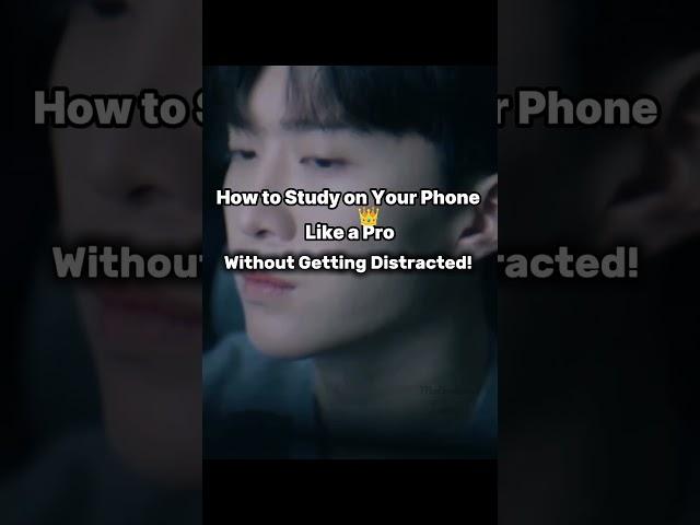 Study on Your Phone Without Getting Distracted! || ( Read The Pinned Comment ) #studymotivation