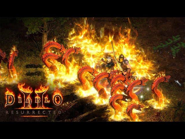 Diablo 2 Resurrected 4K Max Settings Fire Sorceress Gameplay