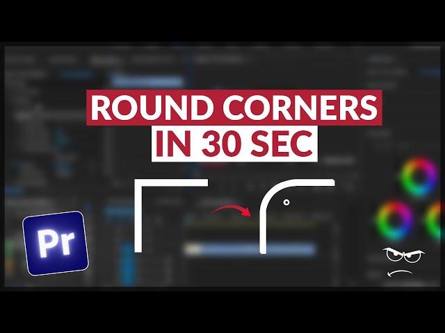 How to ROUND CORNERS Shape | Premiere Pro 2023