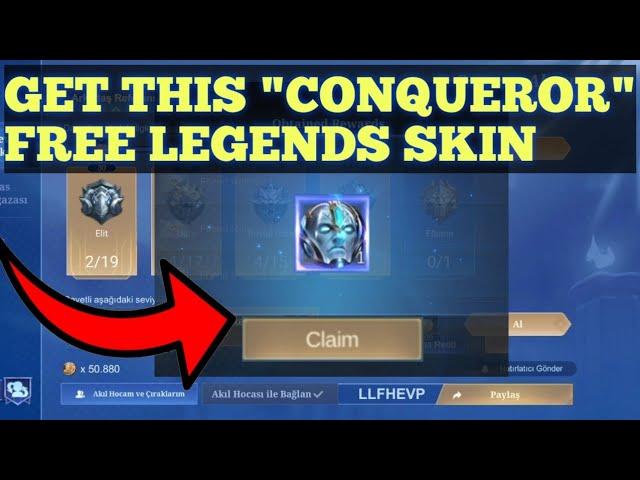 HOW TO GET FREE LEGEND SKIN | GORD - CONQUEROR | EXCLUSIVE TRICK | TUKREY/RUSSIA SERVER