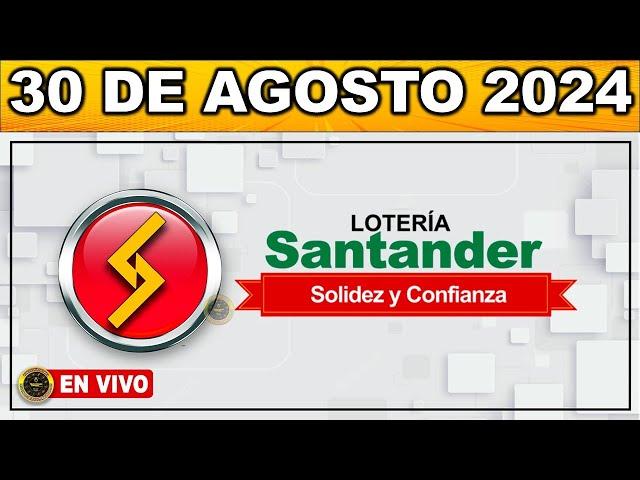 Resultado LOTERIA DE SANTANDER VIERNES 30 de agosto 2024