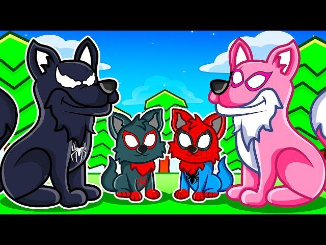 Adopted by a WOLF FAMILY in Roblox!