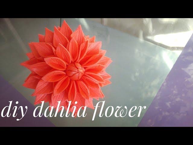 Dahlia, DIY, How to make a dahlia flower from an isolon or foamiran with your own hands