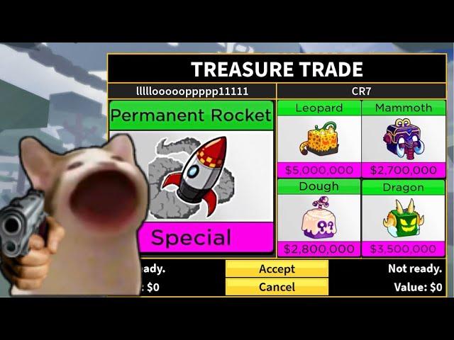 What people trade for perm Rocket in Blox fruit trade?