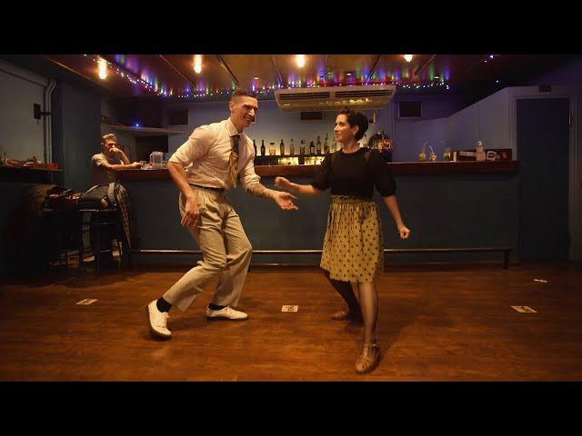 Boogie Woogie Show in Athens  - Dancing Improvisation by Stacy & Ludo at Rollin Foxes Club