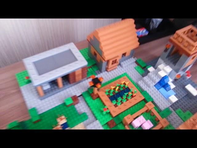 Обзор Лего Майнкрафт Деревня 21128. Lego Minecraft - The Village 21128.