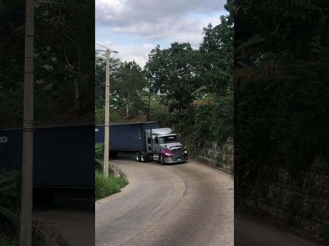 Jamaican  Truck Drivers Playing Music With Their Horns While Driving 