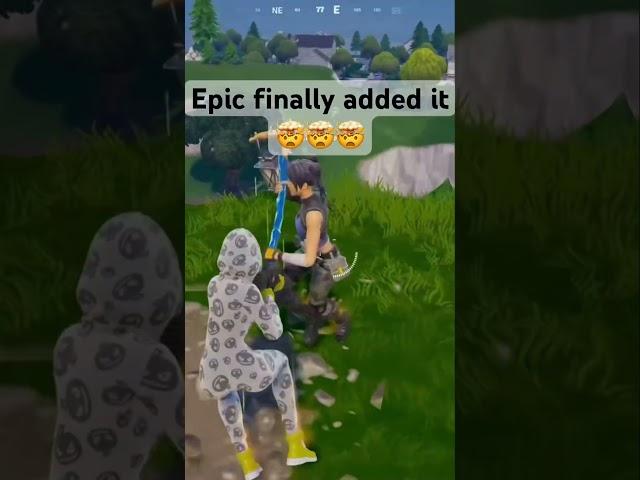 Epic finally added it #fortnite #gaming #fyp #shorts