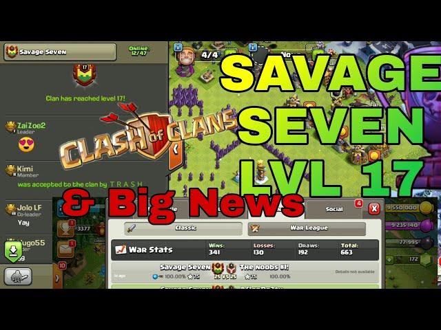 SAVAGE SEVEN lvl17 #8PLG0PLY #clashofclans #cocattacks #coc #supercell