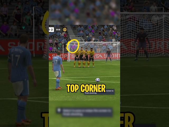 How to do 'Curved' freekick in fc mobile #fifamobile #fcmobile #soccer