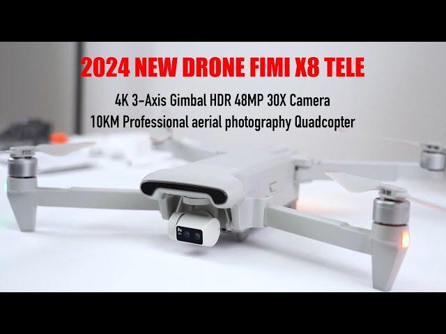 2024 NEW 4K Drone FIMI X8 TELE 4K Drone 3-Axis Gimbal 10KM Professional Quadcopter