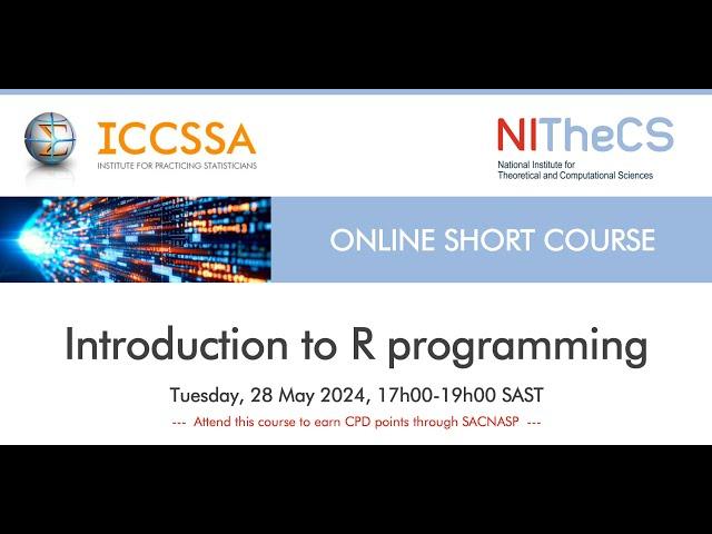 2024-05-28 - ICCSSA & NITheCS Online Short Course: 'Introduction to R programming' by ...