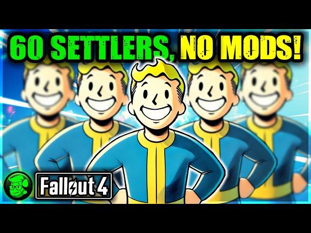 60 Settlers, ONE Settlement in Fallout 4 – No Mods, Here’s How!