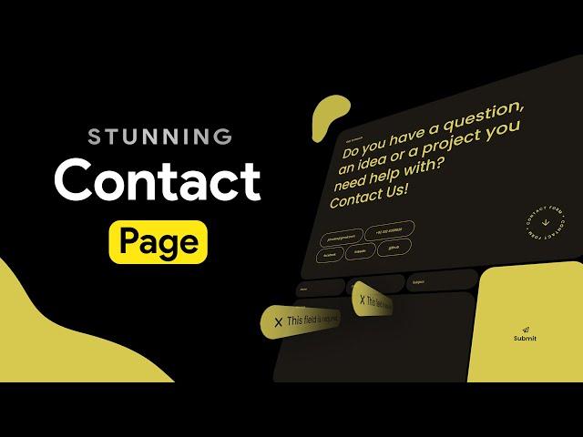 How to Create a STUNNING Contact Us Page in Elementor Pro/WordPress | Contact Form Design Tutorial