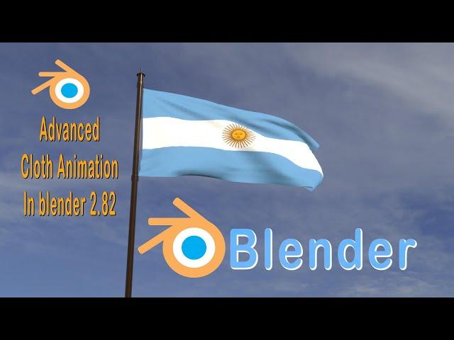 How To Make Flag In Blender 2 82 / Cloth Simulation in Blender