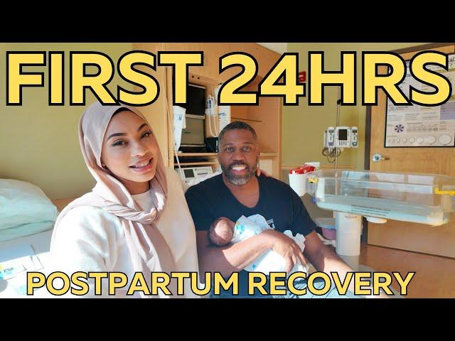 First 24 hours After Birth | Postpartum Recovery | New Mom Vlog