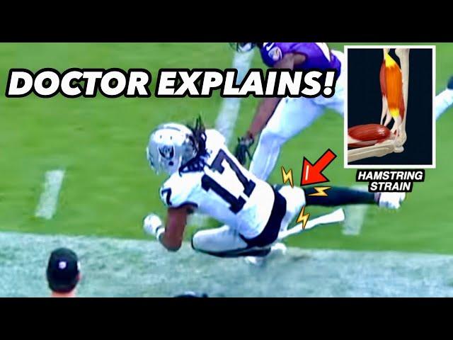 Doctor explains Davante Adams HAMSTRING injury in 60 seconds #Raiders