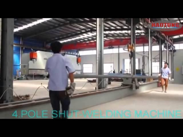 poles production line