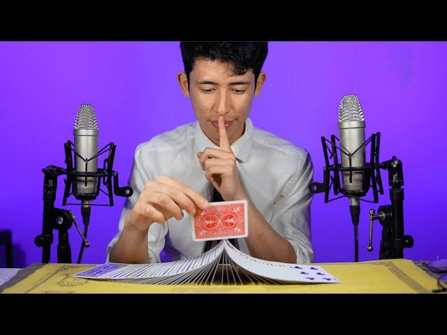 99.99% OF YOU WILL SLEEP TO ASMR CARD MAGIC (4K)