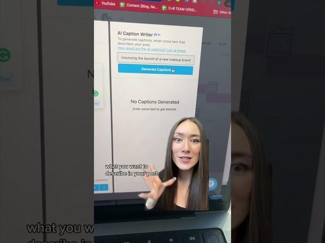 New! AI Caption Writer Feature ️ #shorts