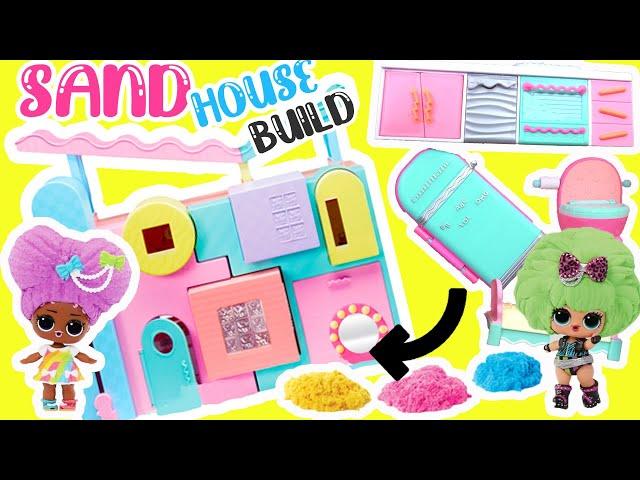 LOL Surprise Squish Sand Magic House Build with Dolls! DIY Crafts for kids