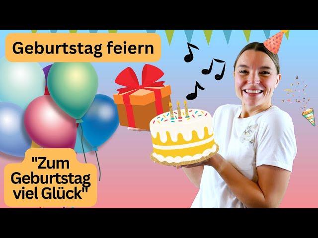 Der Kindergeburtstag | Mit Kinderliedern, Geschenken uvm. |  Lernen für Kleine mit Miss Josi