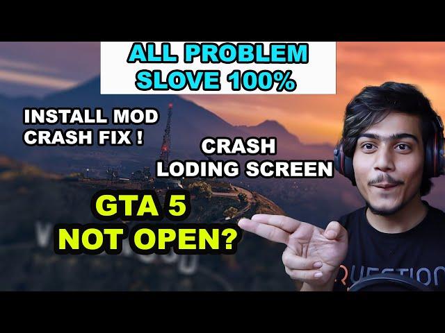 MOD INSTALL THEN GAME CRASH | PROBLEM SOLVED | GTA 5 MODS