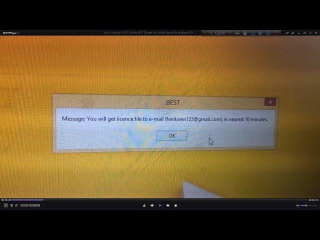 How to Flash 100% Infinity BEST Dongle you will get licence file problem