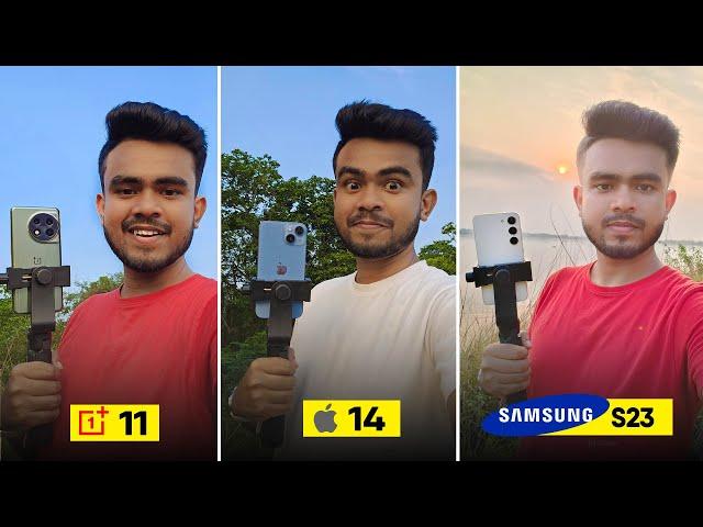 Samsung S23 vs OnePlus 11 vs iPhone 14 Camera Battle!