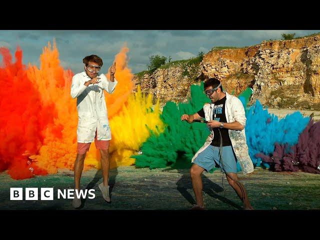 The Slow Mo Guys: How to capture the world in slow motion - BBC News