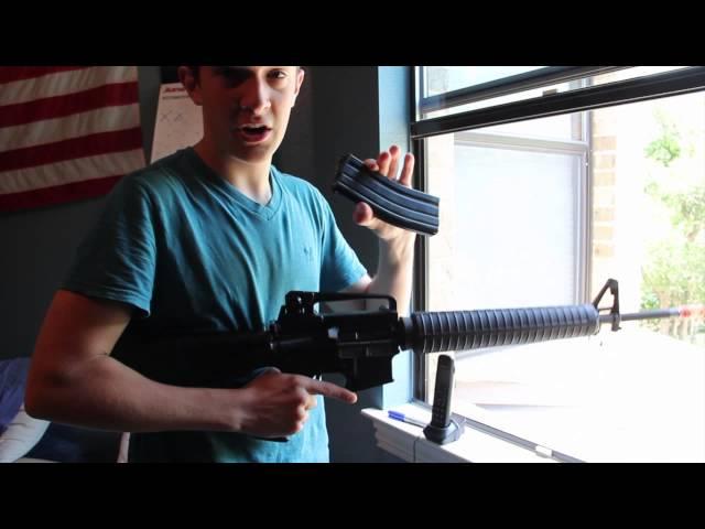 We Tech M16A3 Open Bolt Shooting Test - Airsoft Gas Blow Back Rifle