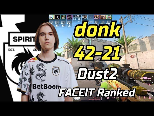 donk (42-21) VOICE COMMS Dust2 POV | May 9, 2024 | #cs2 #demo