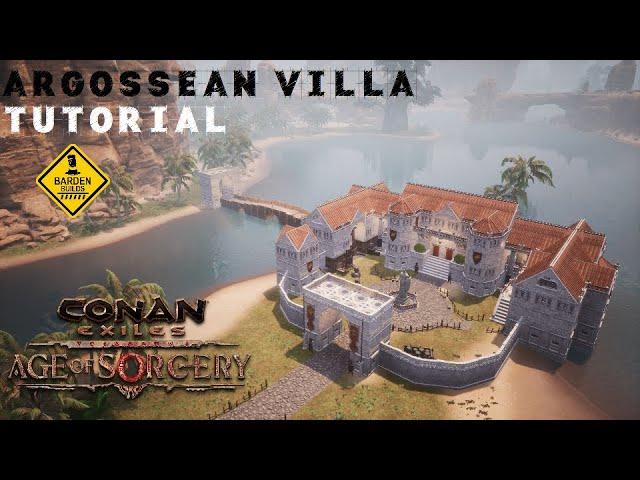 Conan Exiles: Argossean Villa (Tutorial/ No Mods)